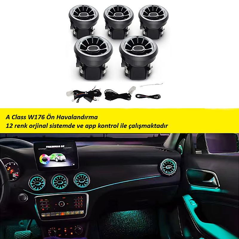Mercedes (W176-W156-W256-W117-A-GLA-B-CLA) Arka Airvent - 1