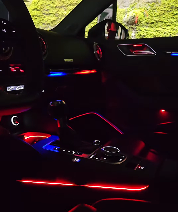 Audi A3 13 18 Rainbow Havalandırmalı Trimli Ambiyans Seti - 2
