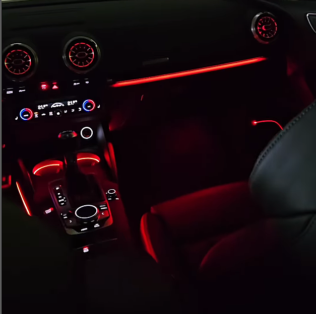 Audi A3 13 18 Rainbow Havalandırmalı Trimli Ambiyans Seti - 3
