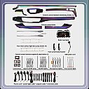 Audi A4/A5 17-24 Rainbow Full Trimli İç Ambiyans Aydınlatma Seti Carbon