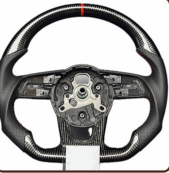 AUDİ AD13 Carbon Orjinal Tuş ve Airbag Uyumlu Direksiyon - 1