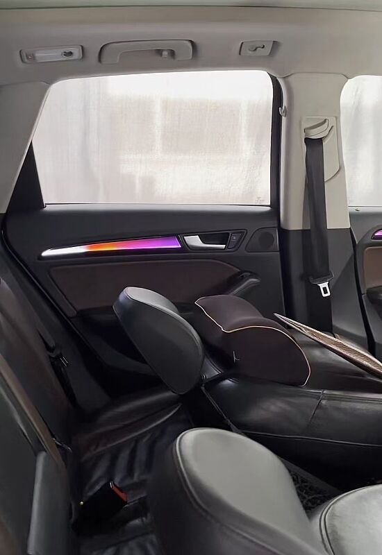 Audi Q5 10-18 Trimli Galaxy Desen Carbon Rainbow İç Ambiyans Aydınlatması - 5