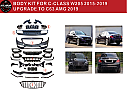 Benz For W205 Upgrade to W206 Amg C63 Wıth Headlıgh Taillıght Hood Fenders 2019-2021