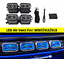 Benz GLE W167 GLS X167 Kare Model 4 parça Front Airvent