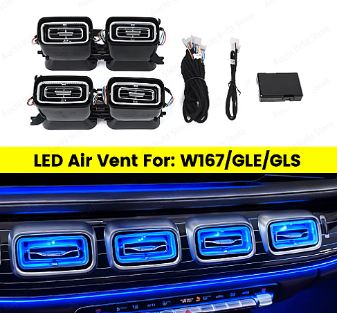 Benz GLE W167 GLS X167 Kare Model 4 parça Front Airvent - 1