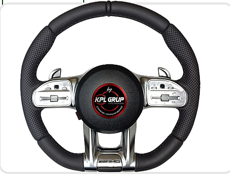 BENZ Mercedes Benz Amg Deri Orjinal Tuş Direksiyon - 1