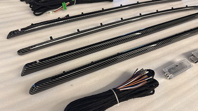 BMW 3 Series F30 Ambiyas 9 Renk Carbon Trim Seti - 3