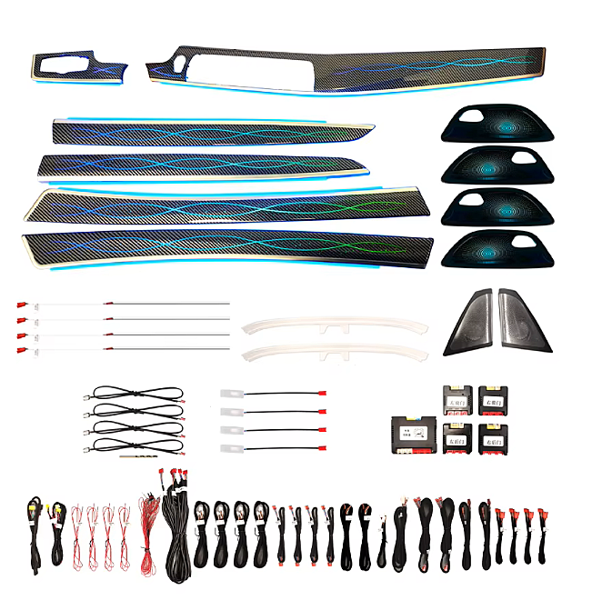 BMW 5 Serisi F10 F18 2011-2017 Orjinal Full Trimli Şerit Model Carbon Ambiyans Seti - 1