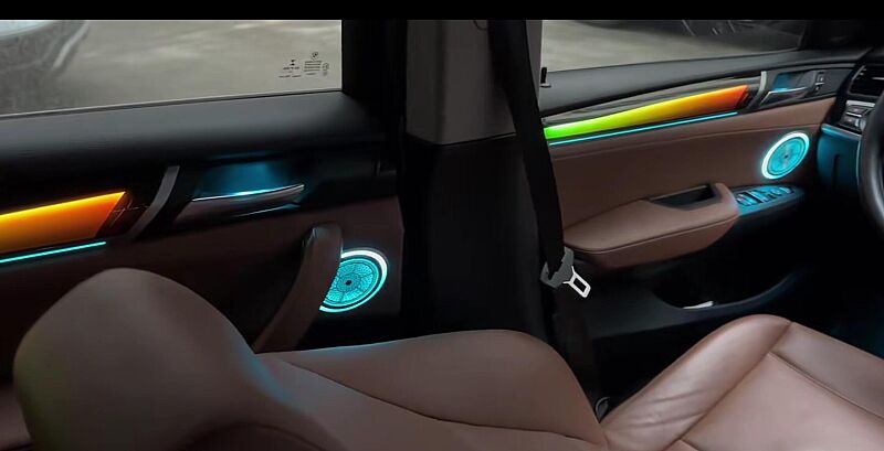 BMW X3 X4 12 17 Trimli  Rainbow İç Ambiyans Aydınlatması - 4
