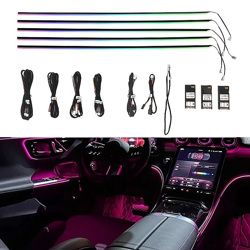 C Class W206 GLC X254 Kapı Şerit Ambiyansları Hareketli Model Modüllü - 1