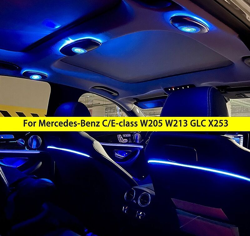 C GLC E S GLE GLS 3 parça Tavan 3d Sistem 64 Renk - 1