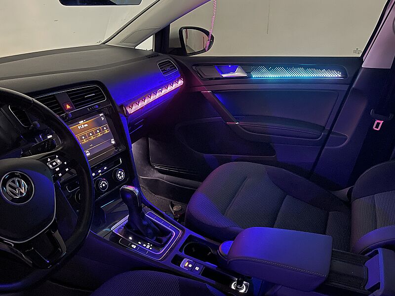 Golf 7 7.5 Trimli  Piano Black Galaxy Model 2 Rainbow Trimli İç Ambiyans Aydınlatmsı - 2