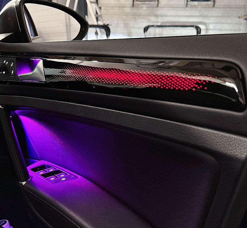 Golf 7 7.5 Trimli  Piano Black Galaxy Rainbow Trimli İç Ambiyans Aydınlatması - 2