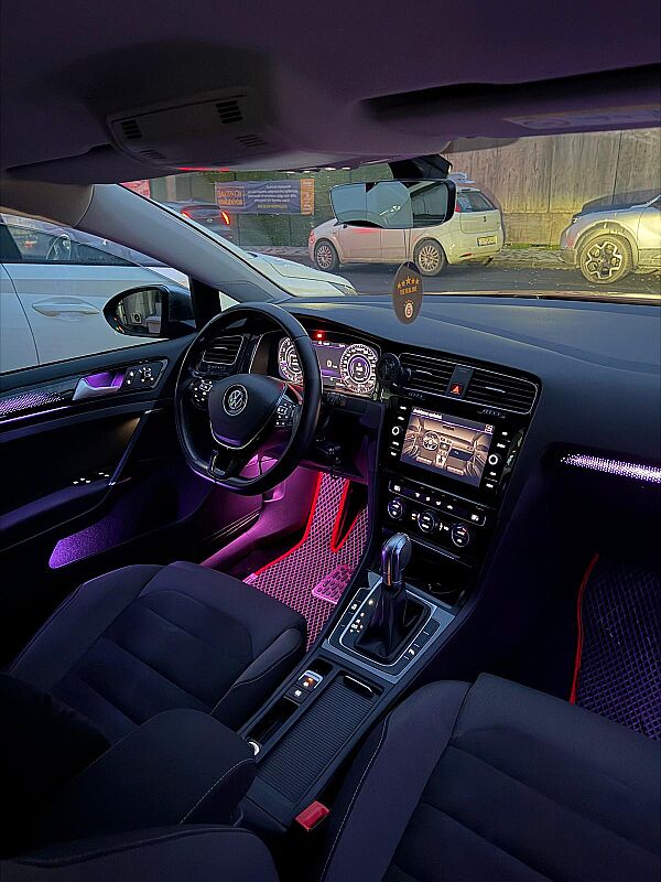 Golf 7 7.5 Trimli  Piano Black Galaxy Rainbow Trimli İç Ambiyans Aydınlatması - 5