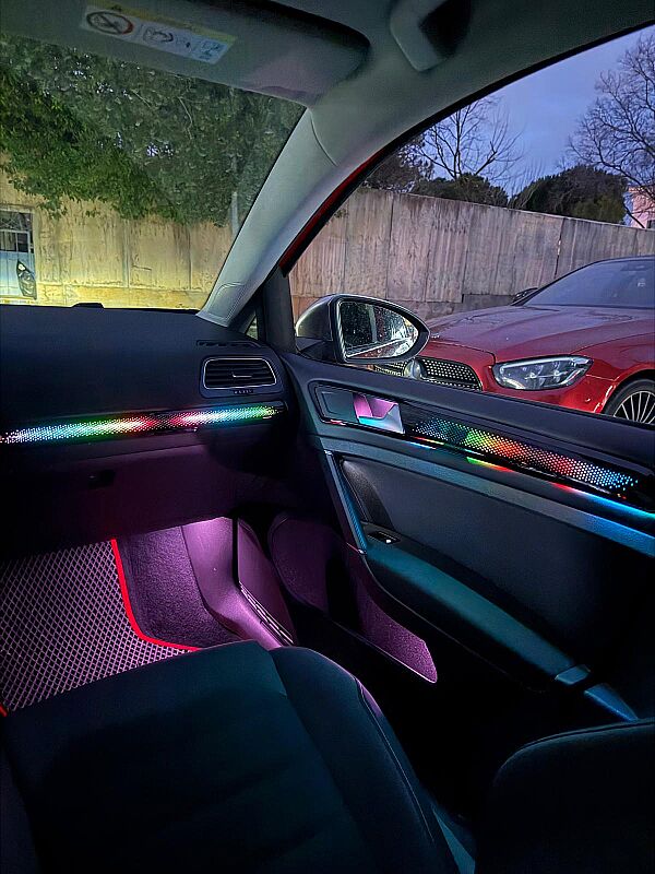 Golf 7 7.5 Trimli  Piano Black Galaxy Rainbow Trimli İç Ambiyans Aydınlatması - 6