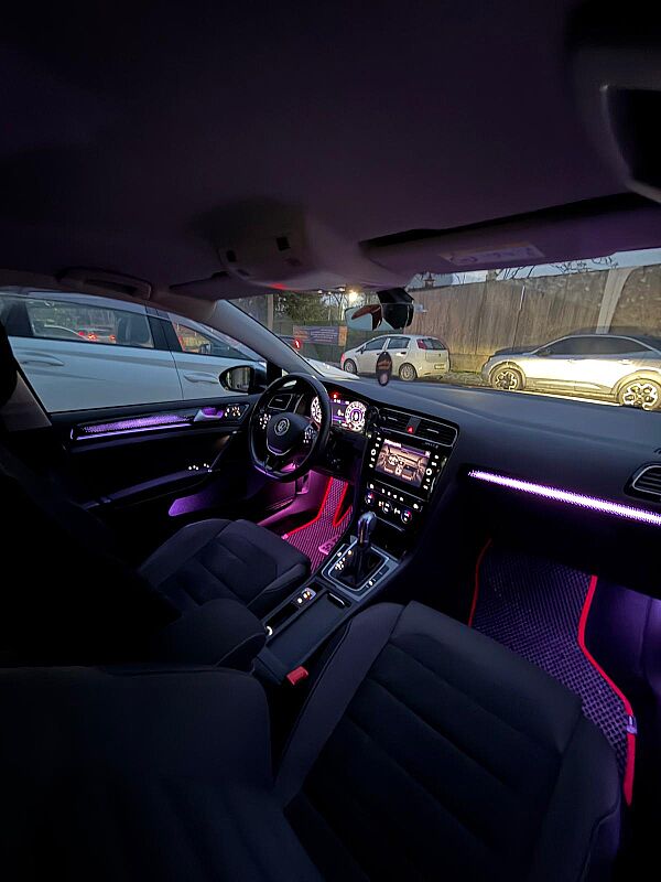 Golf 7 7.5 Trimli  Piano Black Galaxy Rainbow Trimli İç Ambiyans Aydınlatması - 8