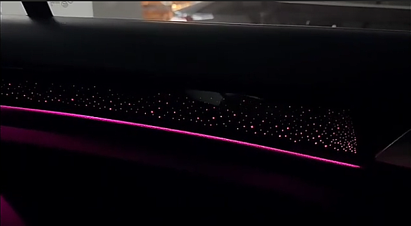 Golf 7 7.5 Trimli Piano Black Yıldız Desen Rainbow Trimli İç Ambiyans Aydınlatmsı - 2