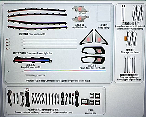 Honda Accord 2023 Üzeri Piano Black İç Ambiyans Aydınlatması - 2