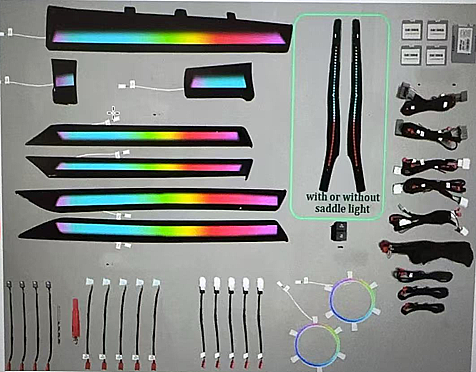 Honda FC5 64Renk Rainbow Trimli İç Ambiyans Aydınlatma Piano Black - 1