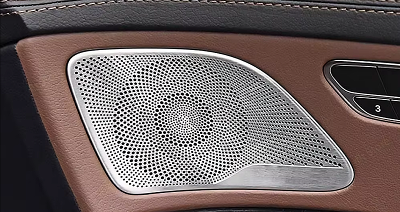 Mercedes 22 C Yapışkan Kapı Hoparlör Kapağı 4 Parça (Gümüş) - 2