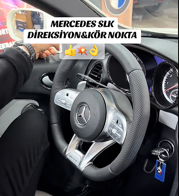 Mercedes Benz SLK Direksiyon ve Kör Nokta Uyarı Sistemi Uygulaması - 1