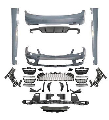 Mercedes C Class W204 C63 AMG Body Kit - 1