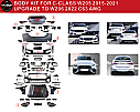 Mercedes C Class W205 C63 AMG Body Kit Kaput Çamurluk - 2