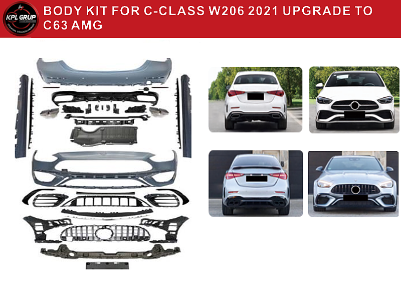 Mercedes C Class W206 C63 AMG Body Kit - 2