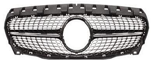 Mercedes CLA Class W117 13-15 Diomand Grille Black Panjur - 1