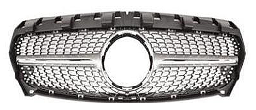 Mercedes CLA Class W117 13-15 Diomand Grille Silver Panjur - 1