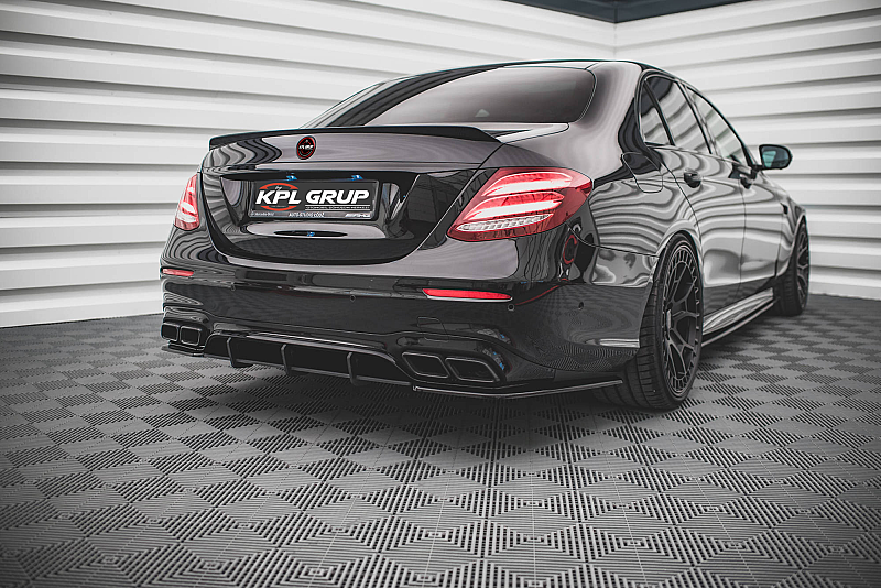 Mercedes E Class W213 17-20 E63 Siyah Arka Difüzör - 2