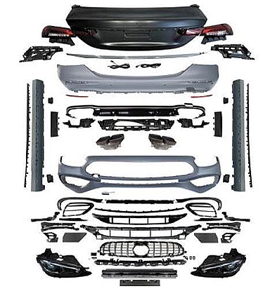 Mercedes E Class W213 Body Kit Uprade to 2021 E63 AMG 5 parça Yükseltme Kiti - 1