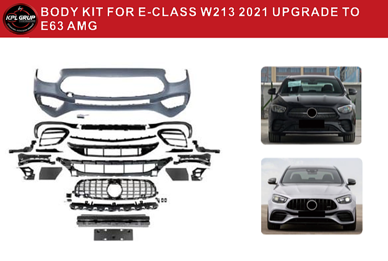 Mercedes E Class W213 Ön Tampon Yükseltme 2021 E 63 AMG Body Kit - 2