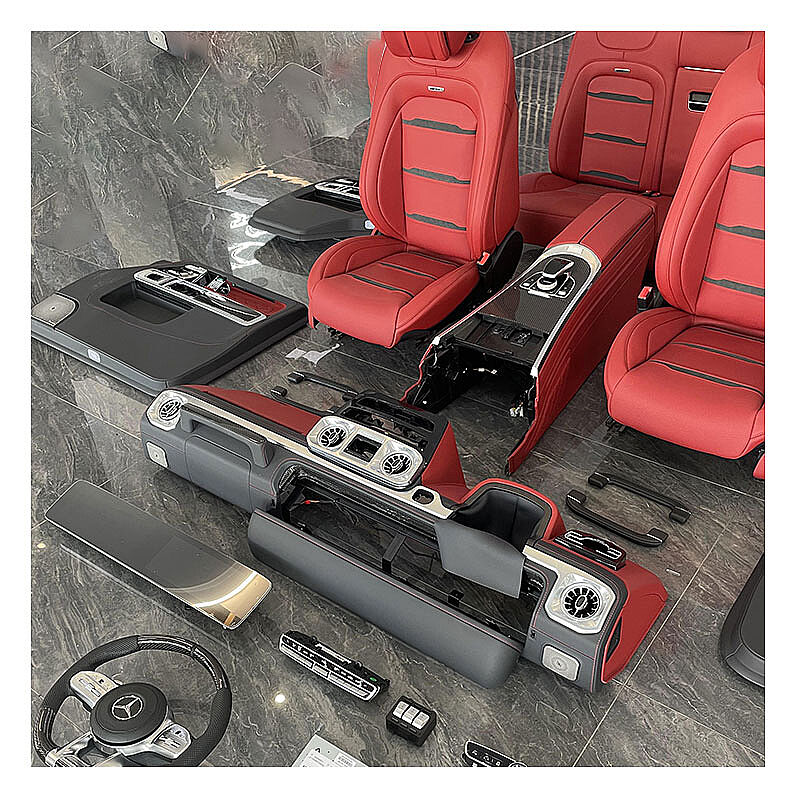 Mercedes G Class 2013+ Versiyon 2 W463 İç Yükseltme Kiti W464 (Kırmızı+Siyah) - 5