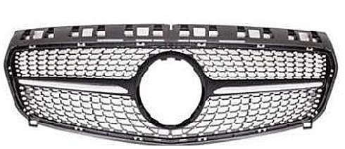 Mercedes W176 2013-2015 Diamond Grille Black Panjur - 1