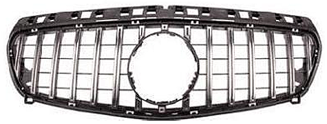 Mercedes W176 2013-2015 GT Grille Silver Panjur - 1