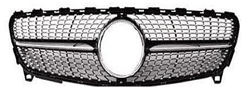 Mercedes W176 2015-2018 Diamond Grille Black Panjur - 1