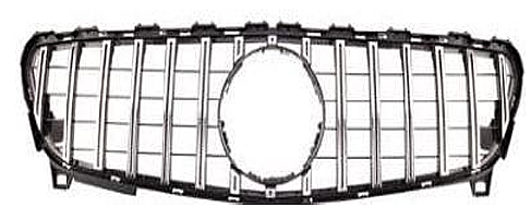 Mercedes W176 2015-2018 GT Grille Silver Panjur - 1