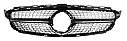 Mercedes W205 AMG Grille Black Ön Panjur