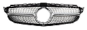 Mercedes W205 AMG Grille Silver Ön Panjur