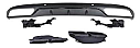 Mercedes W205 C63 Siyah Arka Difüzör Pipe Black
