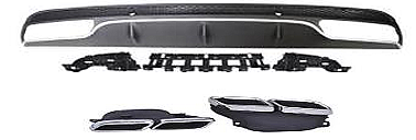 Mercedes W205 C63 Krom Arka Difüzör Pipe - 1