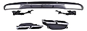 Mercedes W205 C63 Krom Arka Difüzör Pipe Silver
