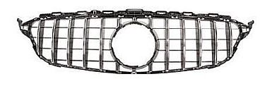 Mercedes W205 GT Grille Silver Ön Panjur - 1