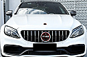 Mercedes W205 GT Grille Silver Ön Panjur - 2