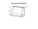 Oto Subwoofer Kabini 20 Cm - 2