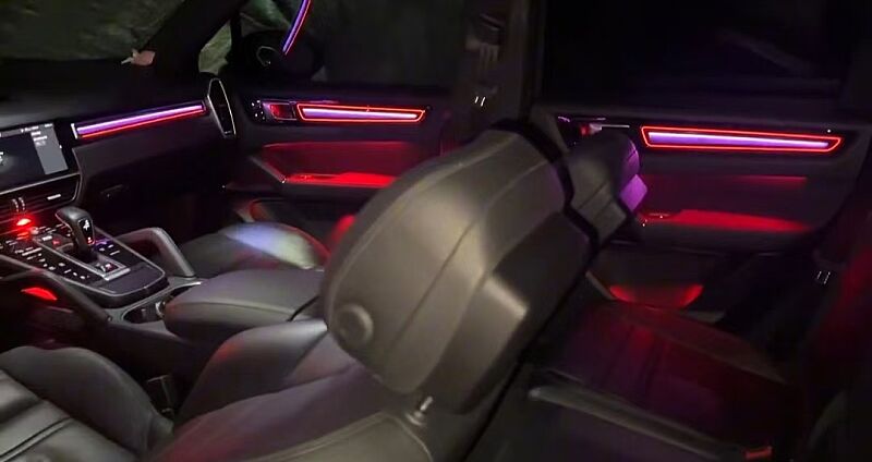Porsche Cayenne 18-23 Rgb Trimli iç Ambiyans Aydınlatması - 2
