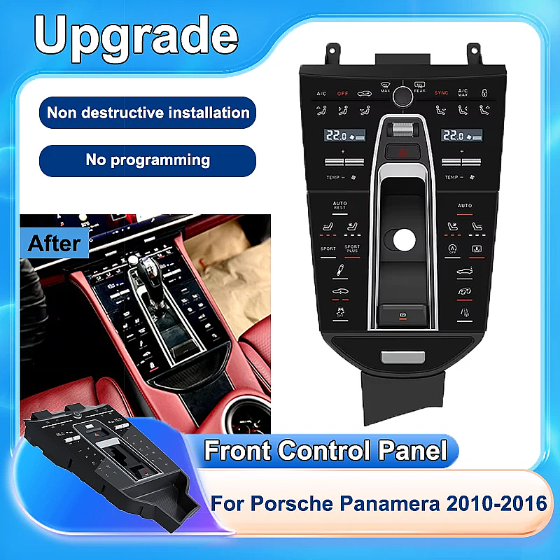 Porsche Panamera 2010-2017 Dijital Klima Paneli (Siyah) - 5