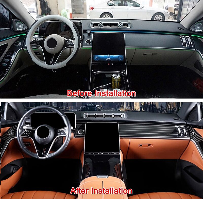 S Class W223 21-24 8 Parça Trim Seti Siyah Çizgili - 3