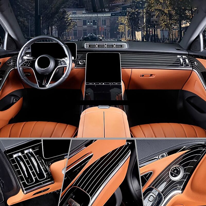 S Class W223 21-24 8 Parça Trim Seti Siyah Çizgili - 4